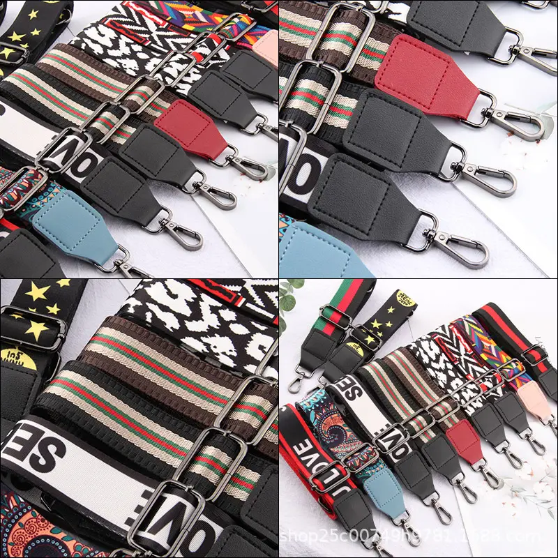 Adjustable Black Leather Wide Shoulder Strap for Women - Image 22