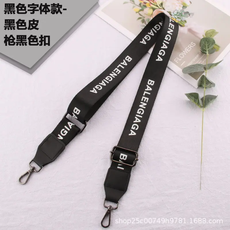Adjustable Black Leather Wide Shoulder Strap for Women - Image 10