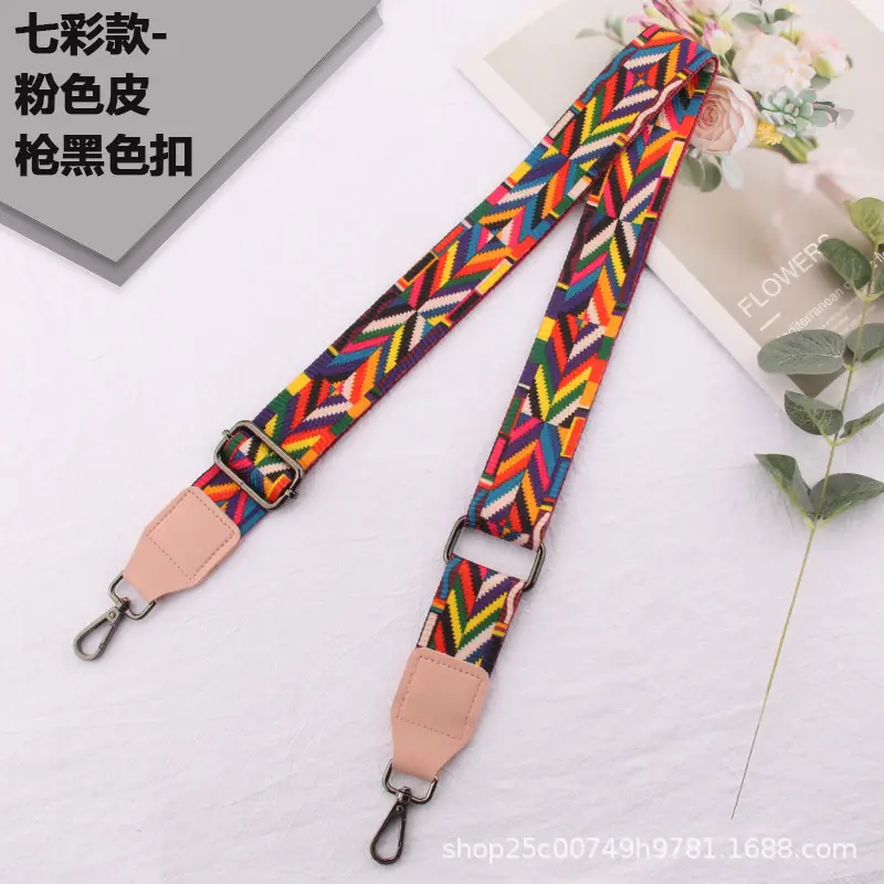 Adjustable Black Leather Wide Shoulder Strap for Women - Image 16
