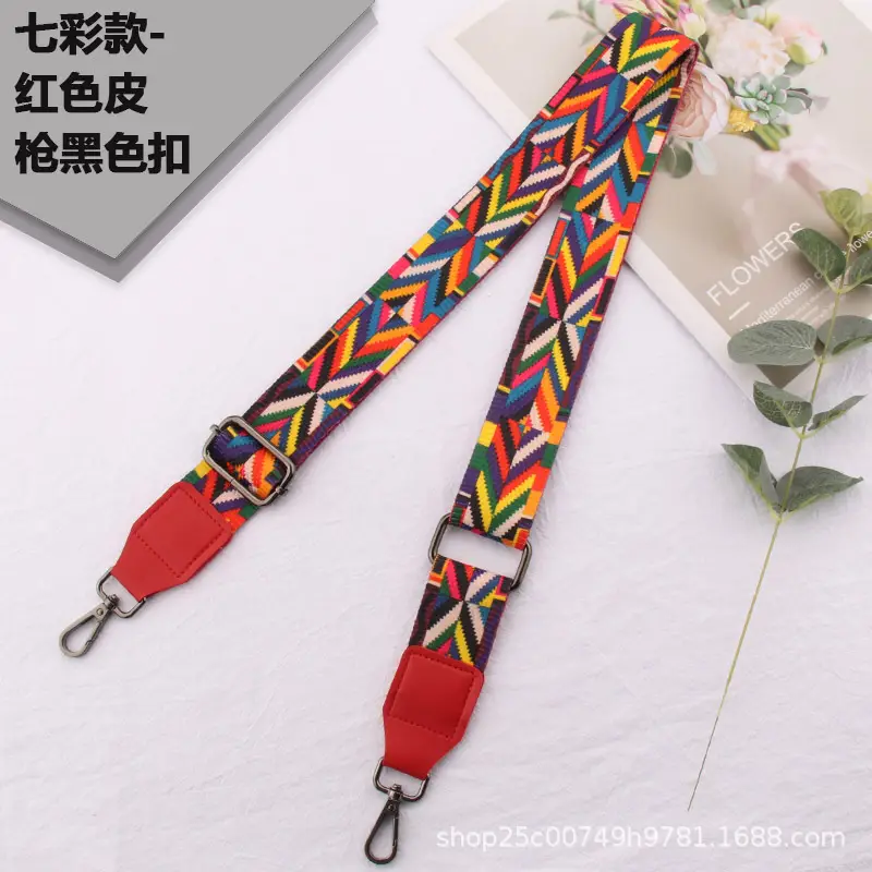 Adjustable Black Leather Wide Shoulder Strap for Women - Image 17