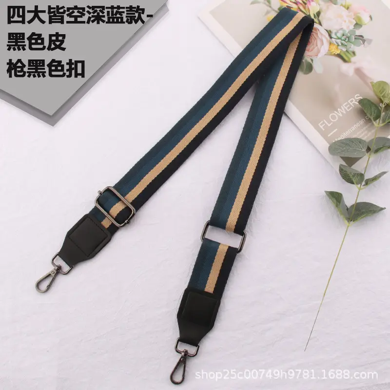 Adjustable Black Leather Wide Shoulder Strap for Women - Image 19