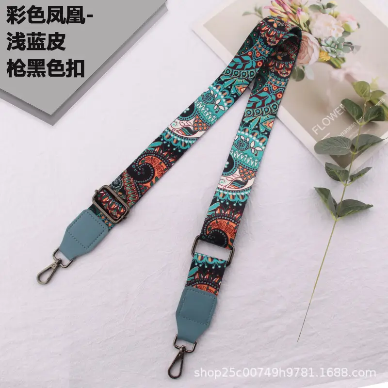 Adjustable Black Leather Wide Shoulder Strap for Women - Image 3