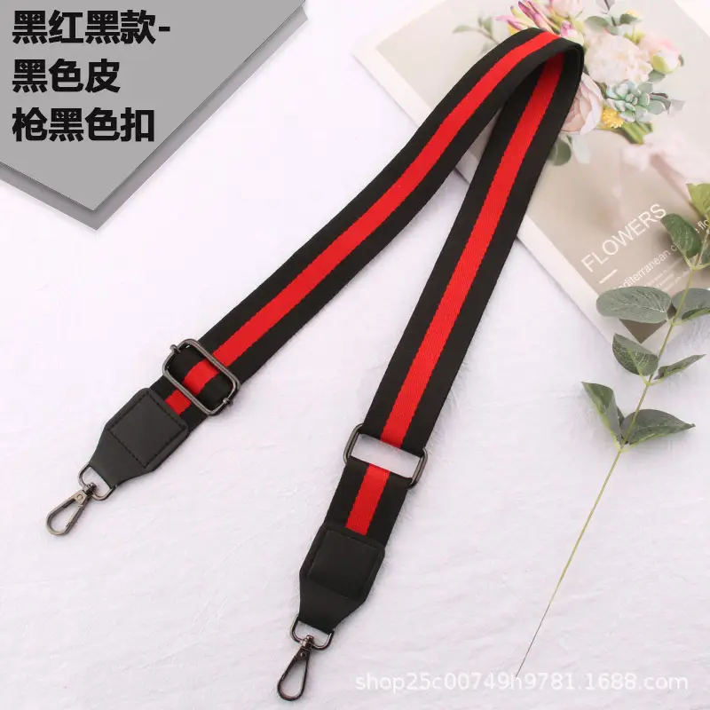 Adjustable Black Leather Wide Shoulder Strap for Women - Image 8
