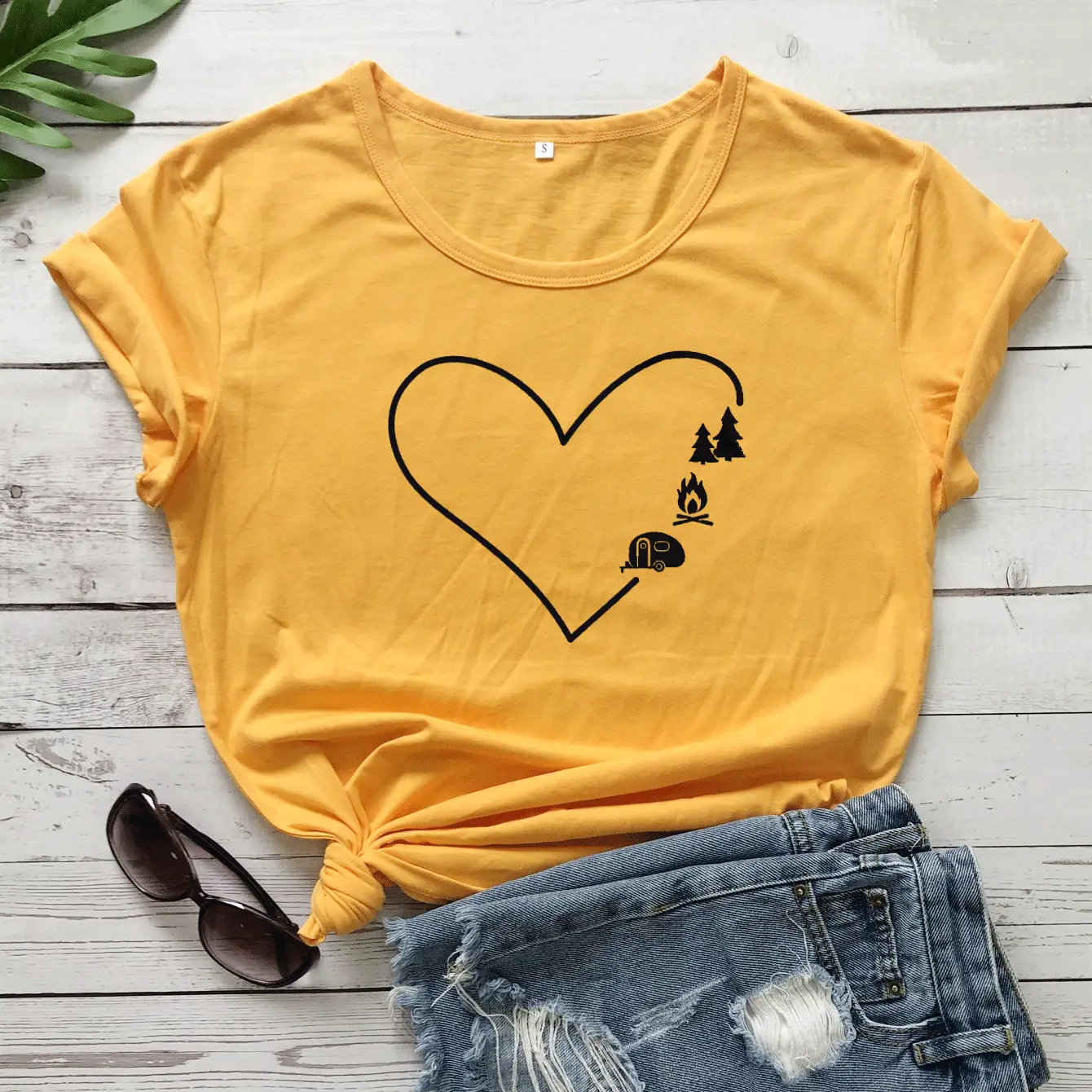 Women Grey Heartless Love Graphic T-Shirt