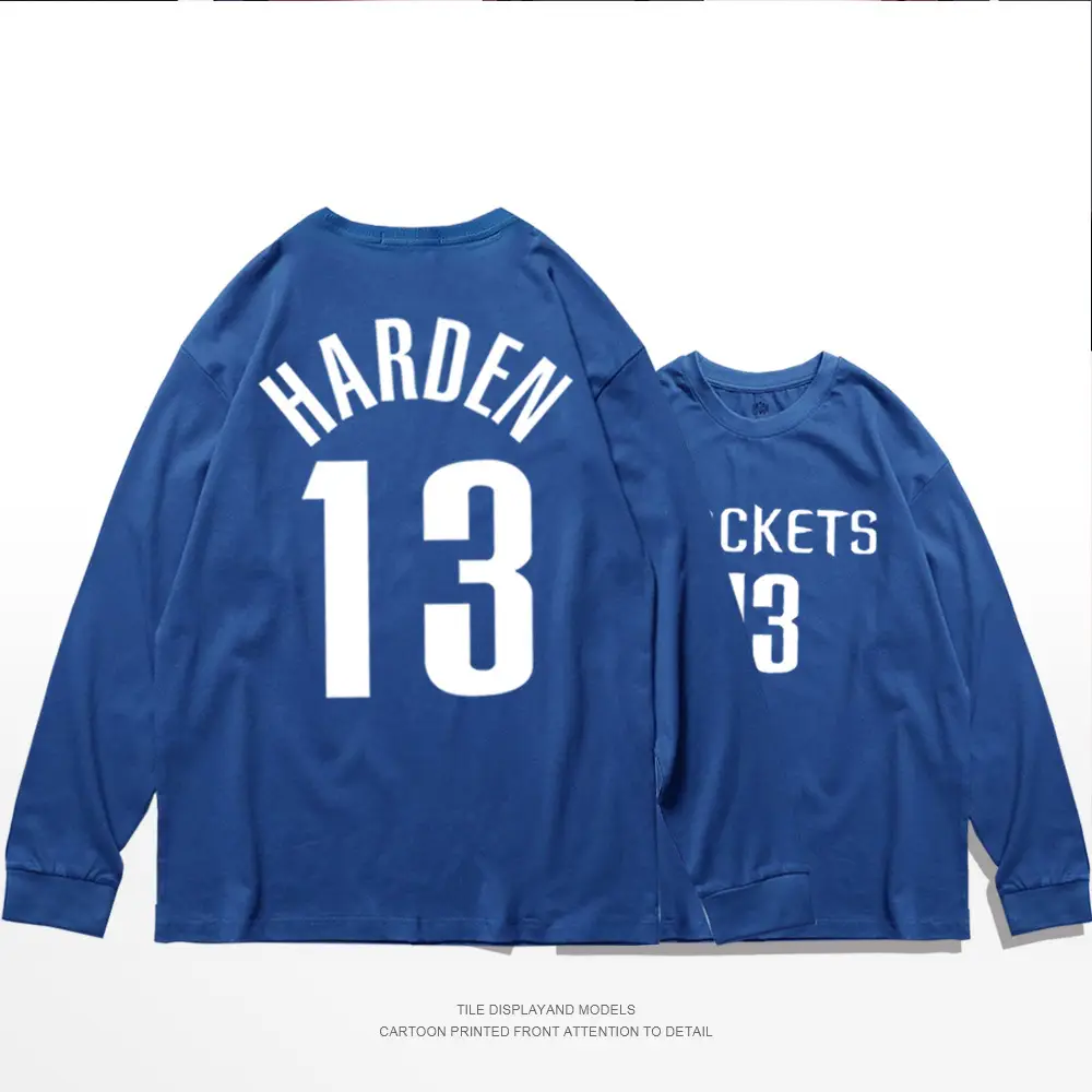 Harden 13 Blue Cotton Sweatshirt Set Plus