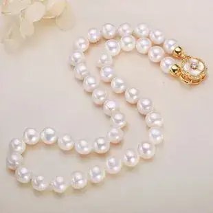 Pearl Necklace for Women 18K Gold Antlers Design — feature 5