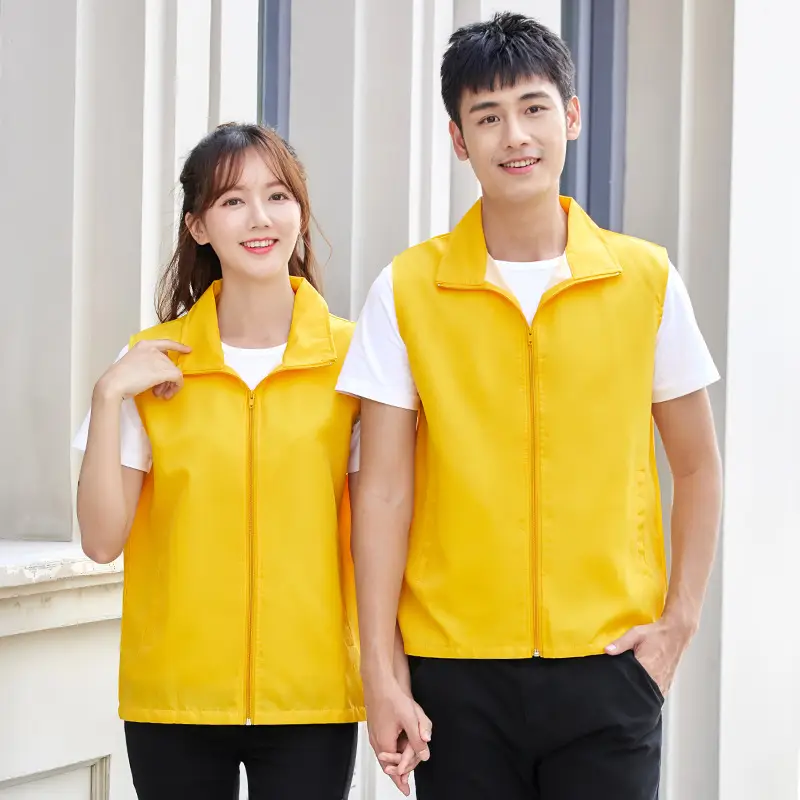 Orange Single Layer Vest for Men Women 200g - Image 8