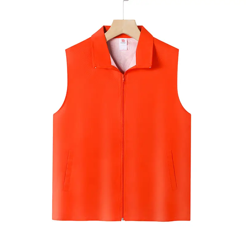 Orange Single Layer Vest for Men Women 200g - Image 3