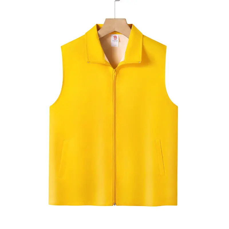 Orange Single Layer Vest for Men Women 200g - Image 4