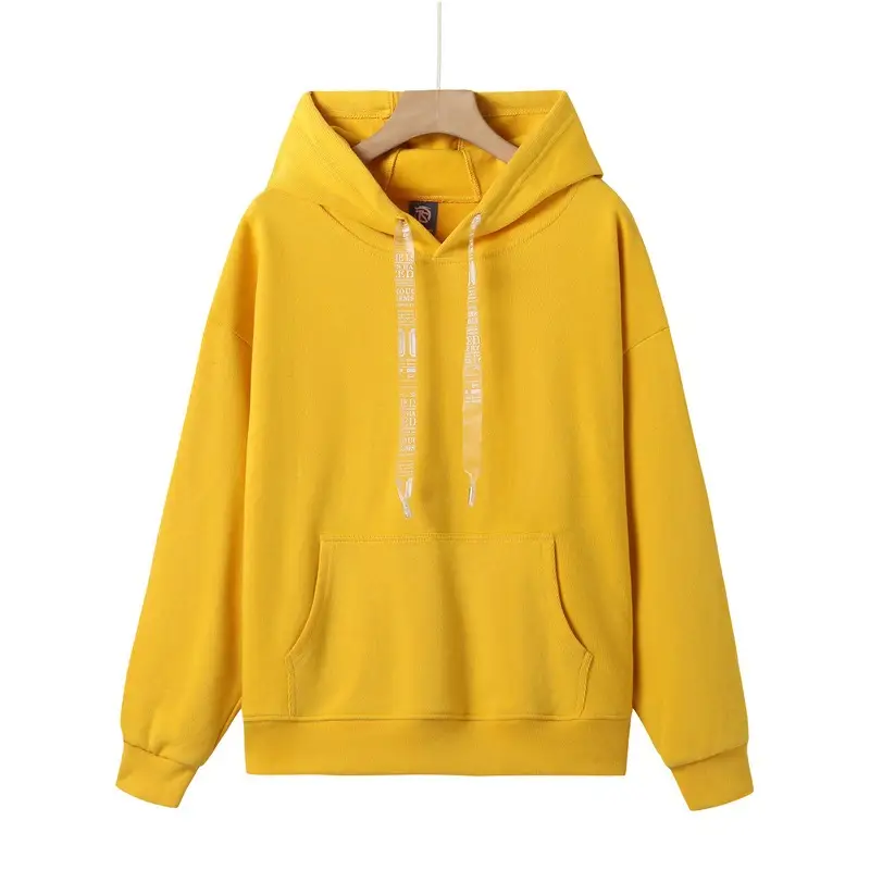 Black Printed Hoodie Round Neck Casual Wear - Image 3