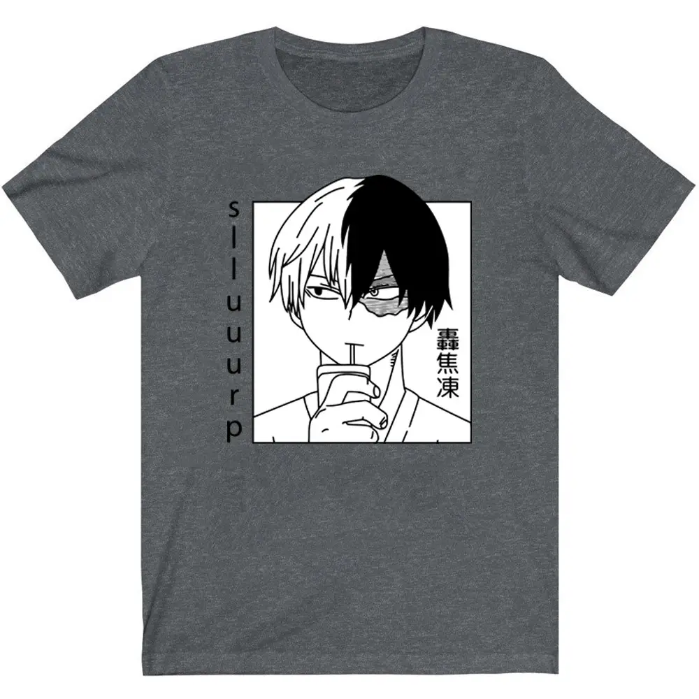 Cross-Border My Hero Academia Large T-Shirt Black - Image 3