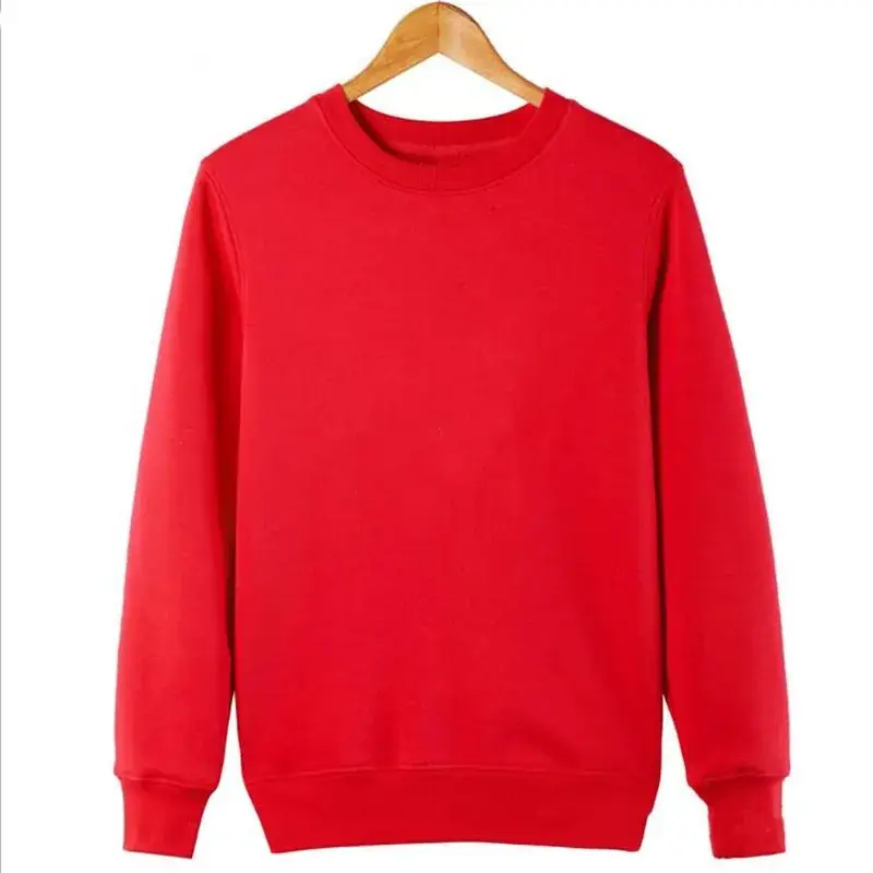 Gray Fleece Pullover Sweatshirt for Men Women Round Neck Casual Wear - Image 14