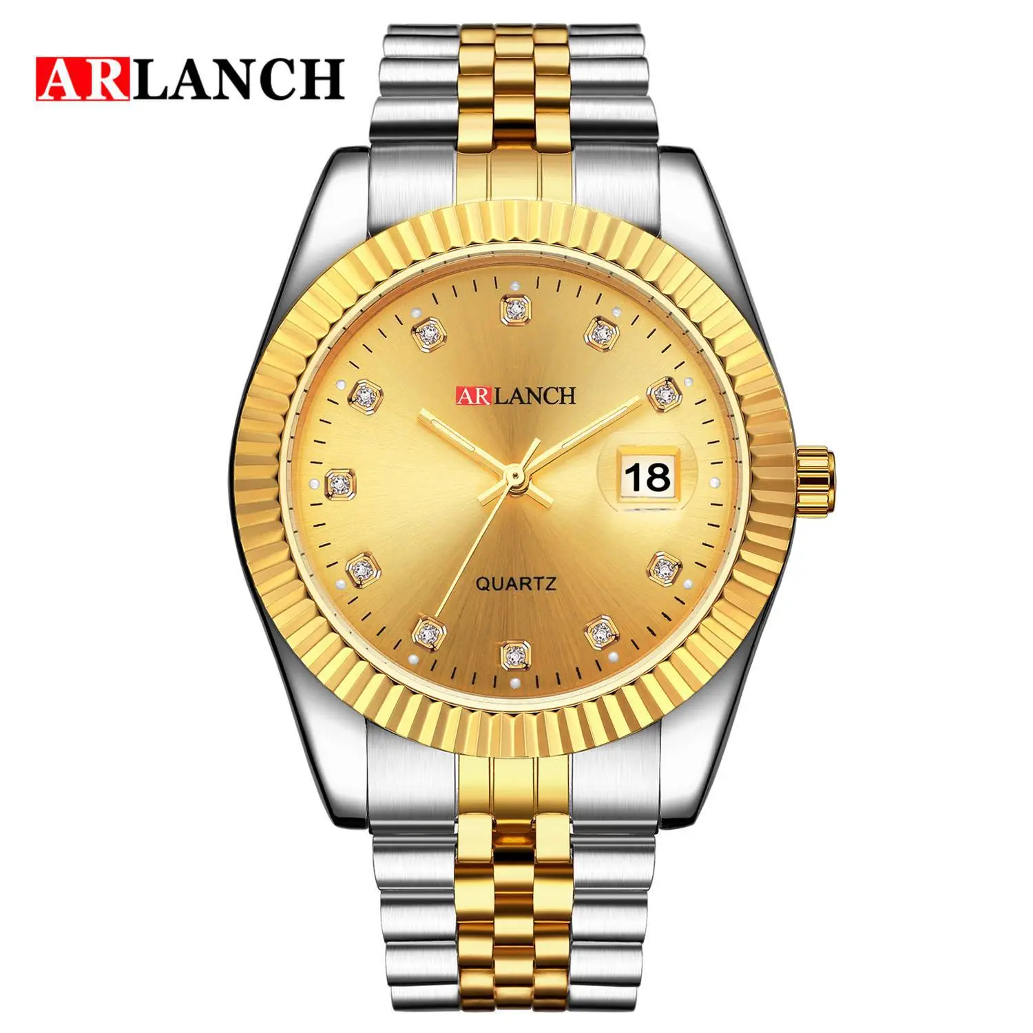 Couple's Luxury Quartz Watches with Diamonds & Ip Vacuum Plating - Image 2