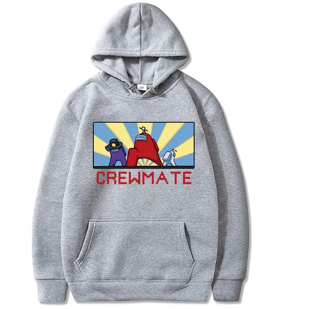 White Cross-Brand Hooded Sweatshirt with Cartoon Design
