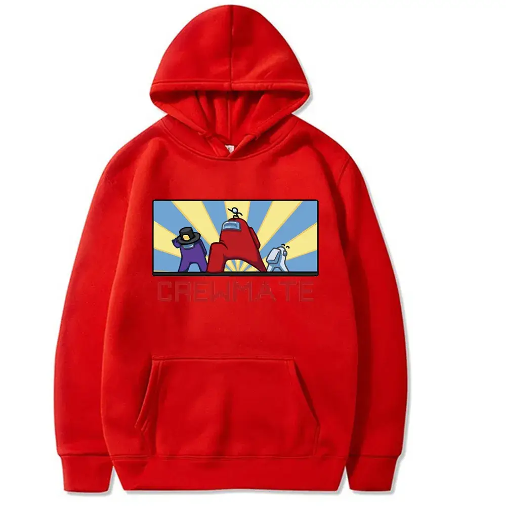 White Cross-Brand Hooded Sweatshirt with Cartoon Design
