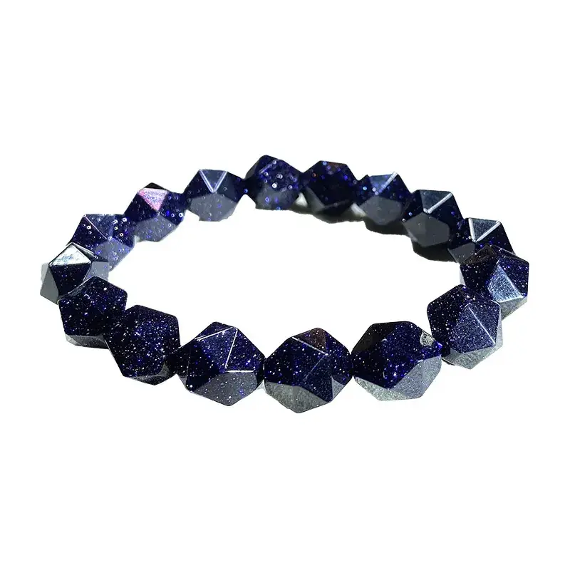 Black Faceted Diamond Face Bracelet for Women Men - Image 10
