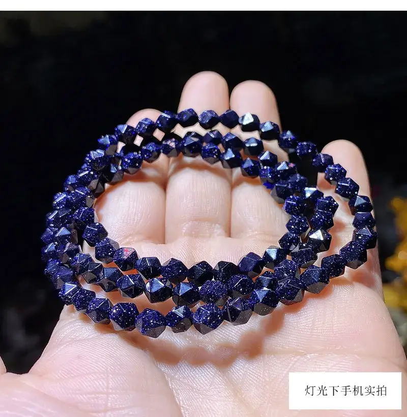 Black Faceted Diamond Face Bracelet for Women Men — feature 9