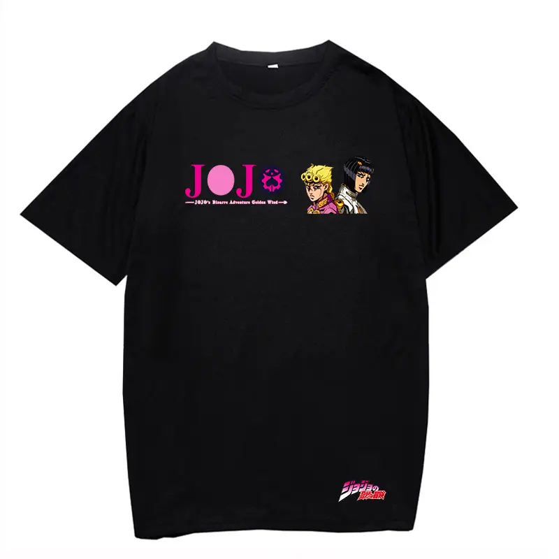 Anime Jojo T-Shirt Black Large Men Women - Image 5