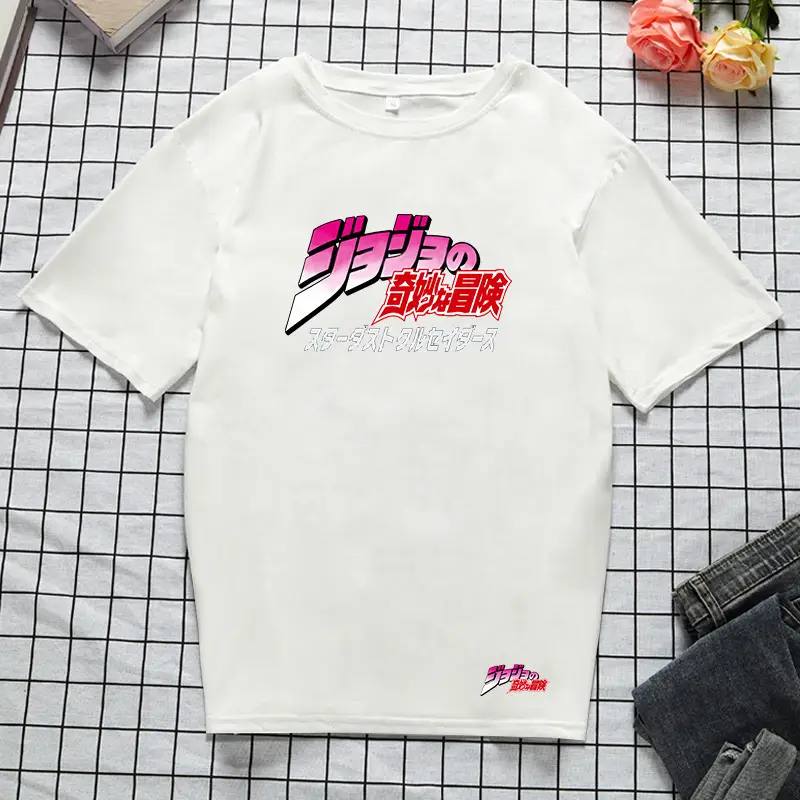 Anime Jojo T-Shirt Black Large Men Women - Image 17
