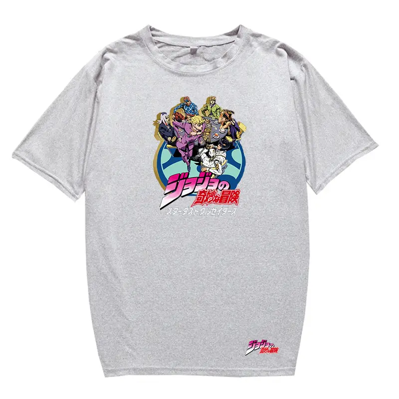 Anime Jojo T-Shirt Black Large Men Women - Image 11