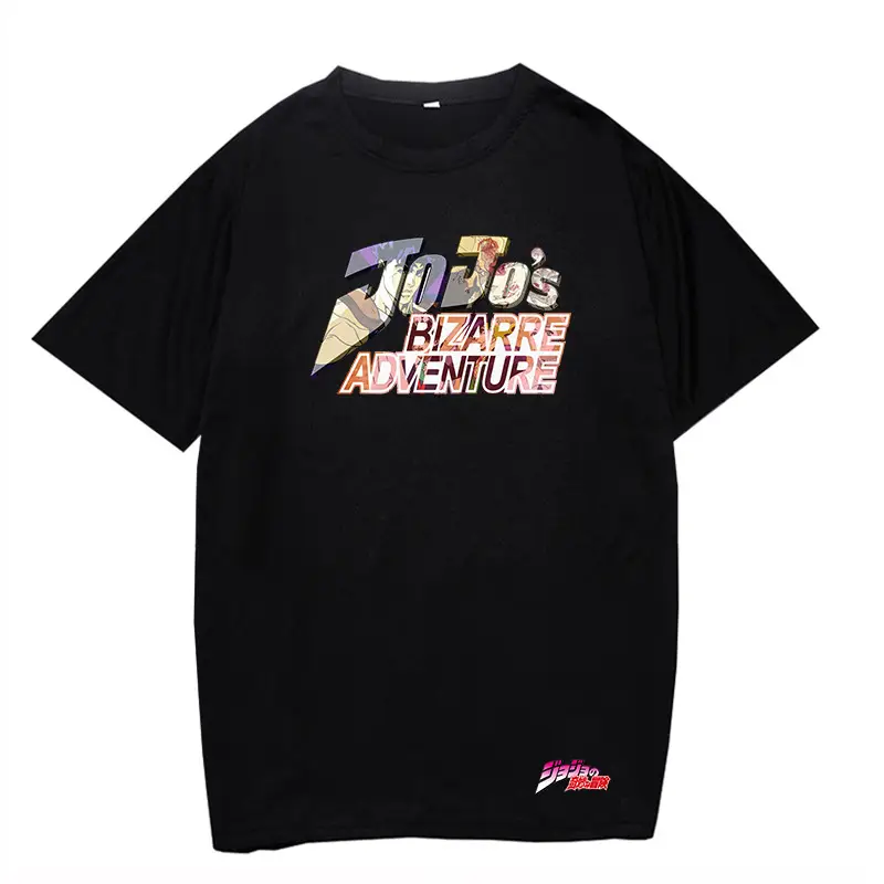 Anime Jojo T-Shirt Black Large Men Women - Image 2