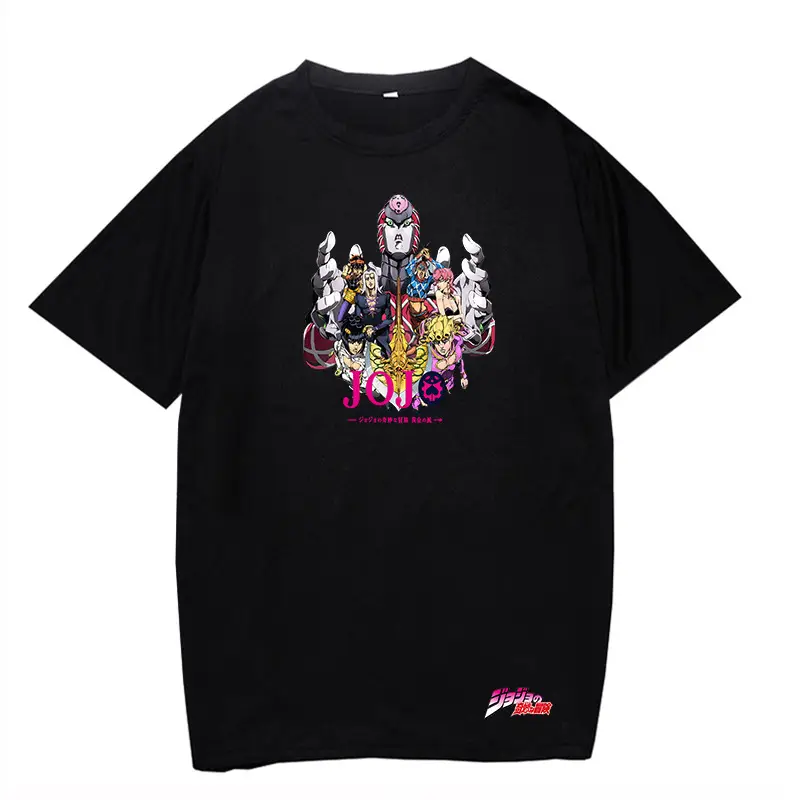 Anime Jojo T-Shirt Black Large Men Women - Image 3