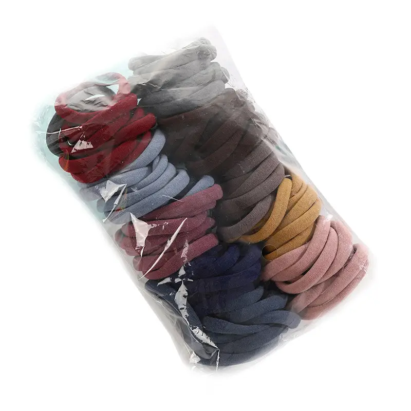 100 Pack Korean Rubber Hair Ties for Women - Image 7