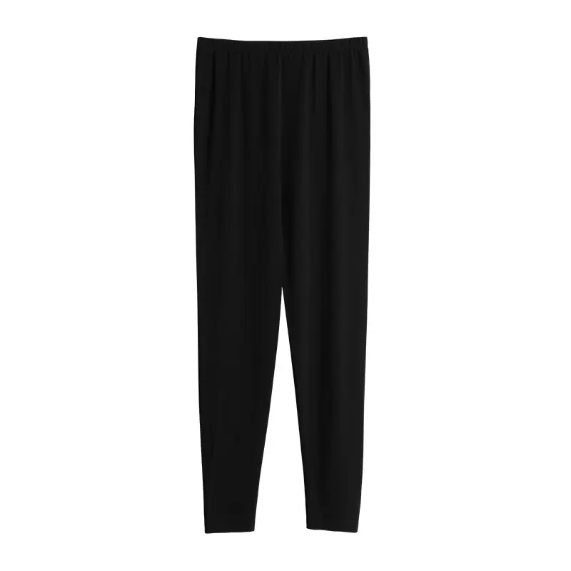 Women's Black Thin Body Cotton Pants Large Warm - Image 10