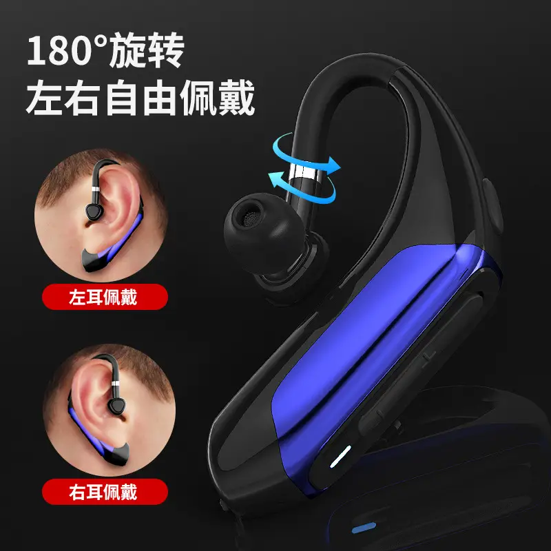 Wireless Bluetooth Headset with Hanging Ear Design