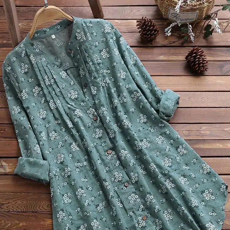 Women's 2024 Urban Floral Pleated T-shirt - Image 5