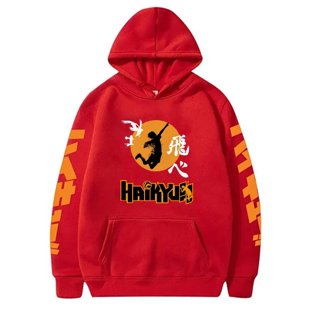 Red Anime Hoodie for Boys Cross Border - Image 9