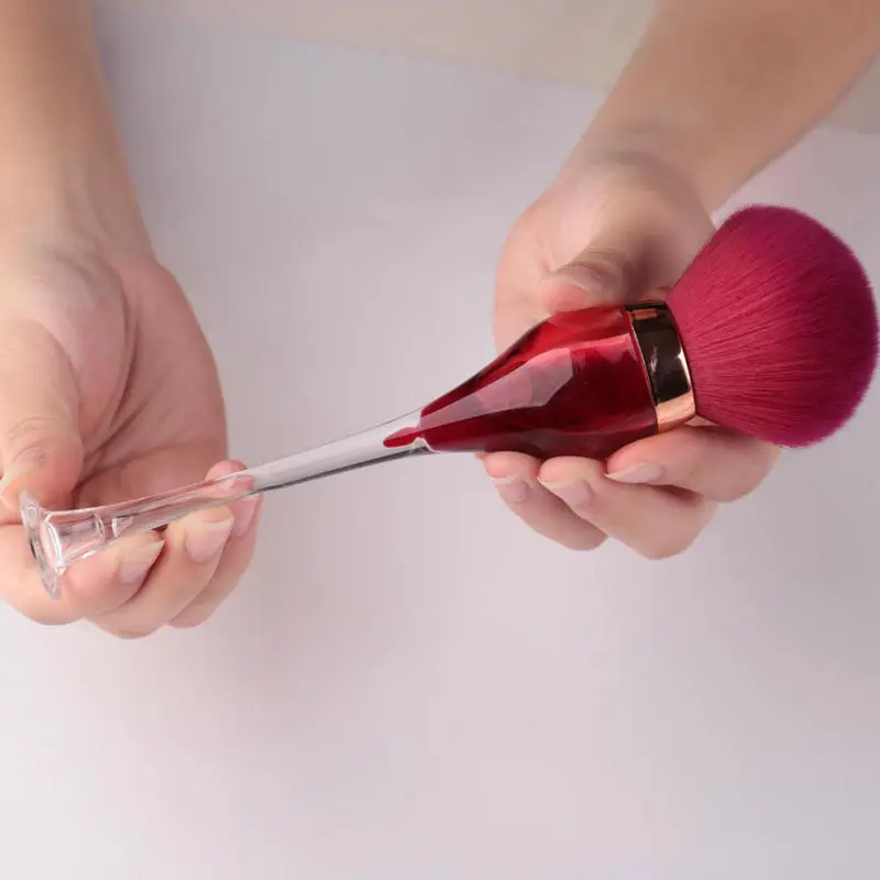 Transparent Red Wine Glass Makeup Brush 3-Color Fiber - Image 10