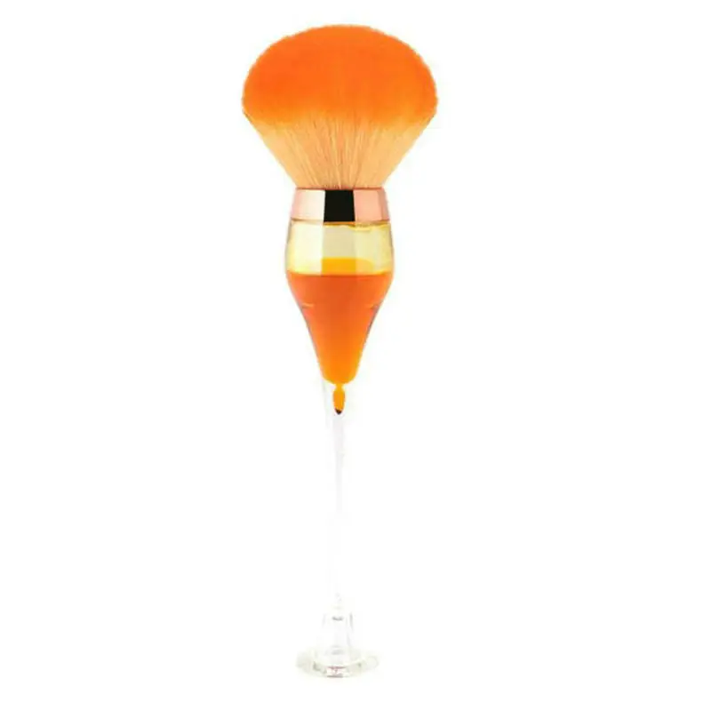 Transparent Red Wine Glass Makeup Brush 3-Color Fiber - Image 5