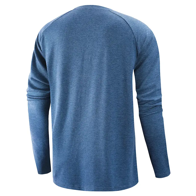 Men Long Sleeve Raglan T-Shirt Green Large — feature 20