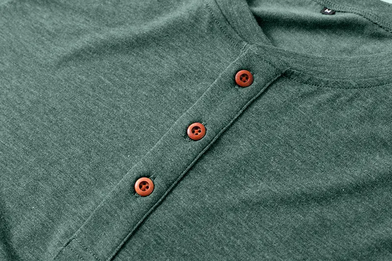 Men Long Sleeve Raglan T-Shirt Green Large — feature 25