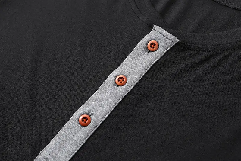 Men Long Sleeve Raglan T-Shirt Green Large — feature 3