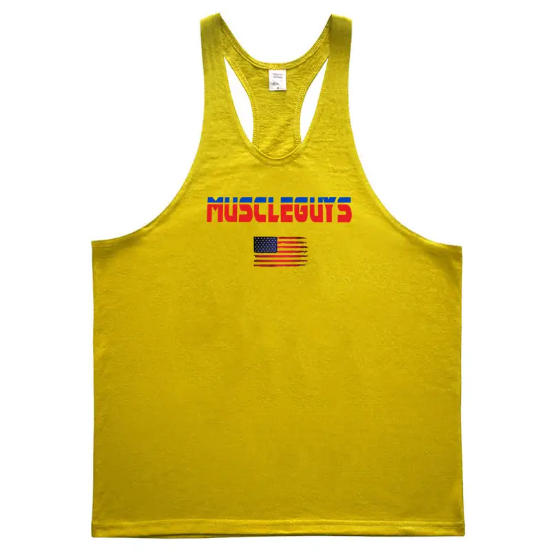 Men's Gray Muscle Beats Tank Top I-Back Training Wear - Image 2