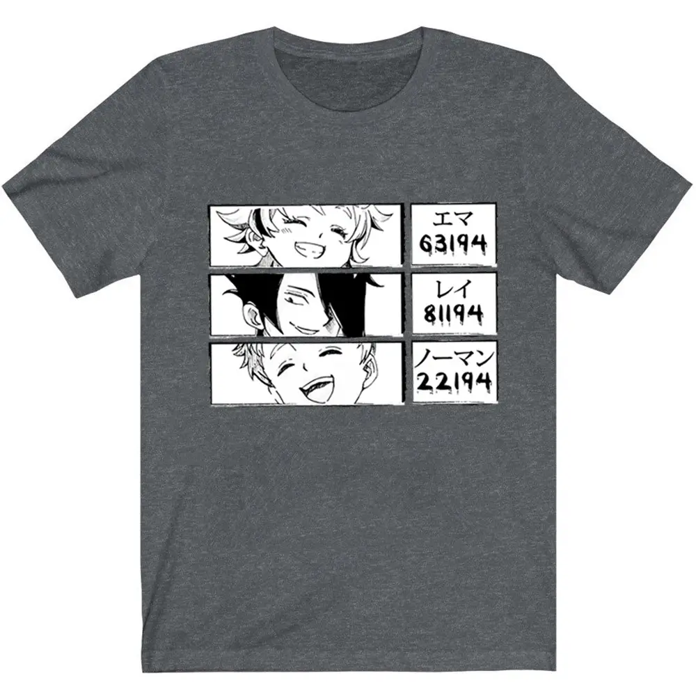 Men's Blue Promised Neverland Graphic T-Shirt Short Sleeve - Image 3