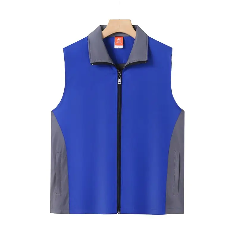 Men Red Zipper Vest 4S Universal Fit - Image 3