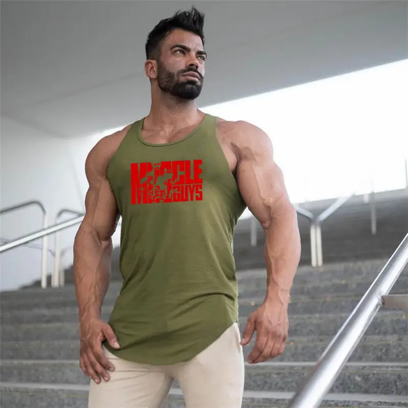 Men's Maroon Muscle Print Waistcoat T-Shirt - Image 8