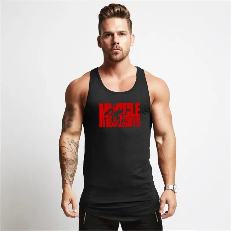 Men's Maroon Muscle Print Waistcoat T-Shirt - Image 3