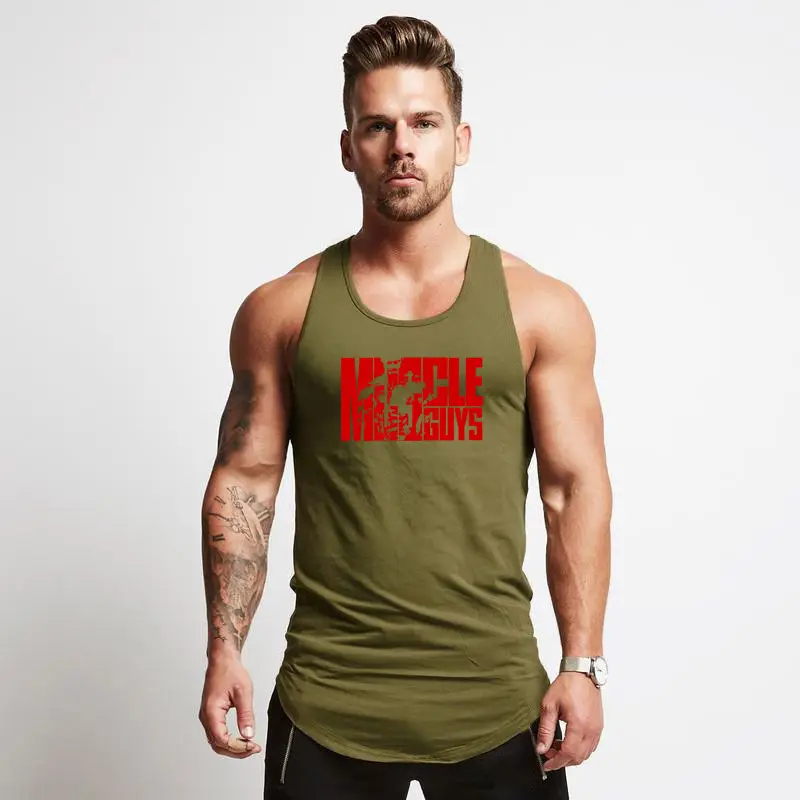 Men's Maroon Muscle Print Waistcoat T-Shirt - Image 4