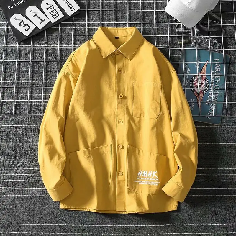 Men Black Korean Duffian Shirt Long Sleeve - Image 2