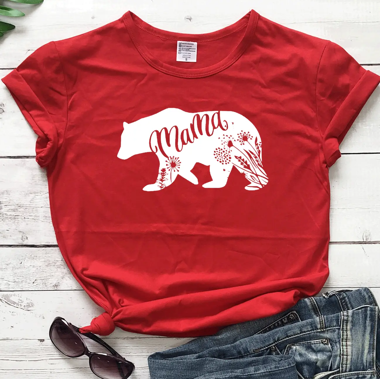Matras Bear Graphic T-Shirt White Short Sleeve - Image 10