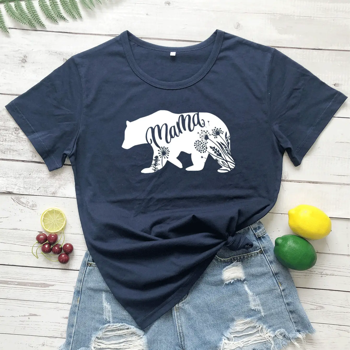 Matras Bear Graphic T-Shirt White Short Sleeve - Image 11