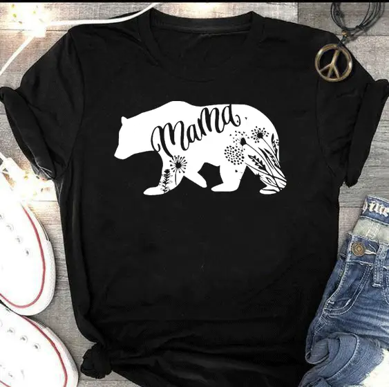 Matras Bear Graphic T-Shirt White Short Sleeve - Image 2