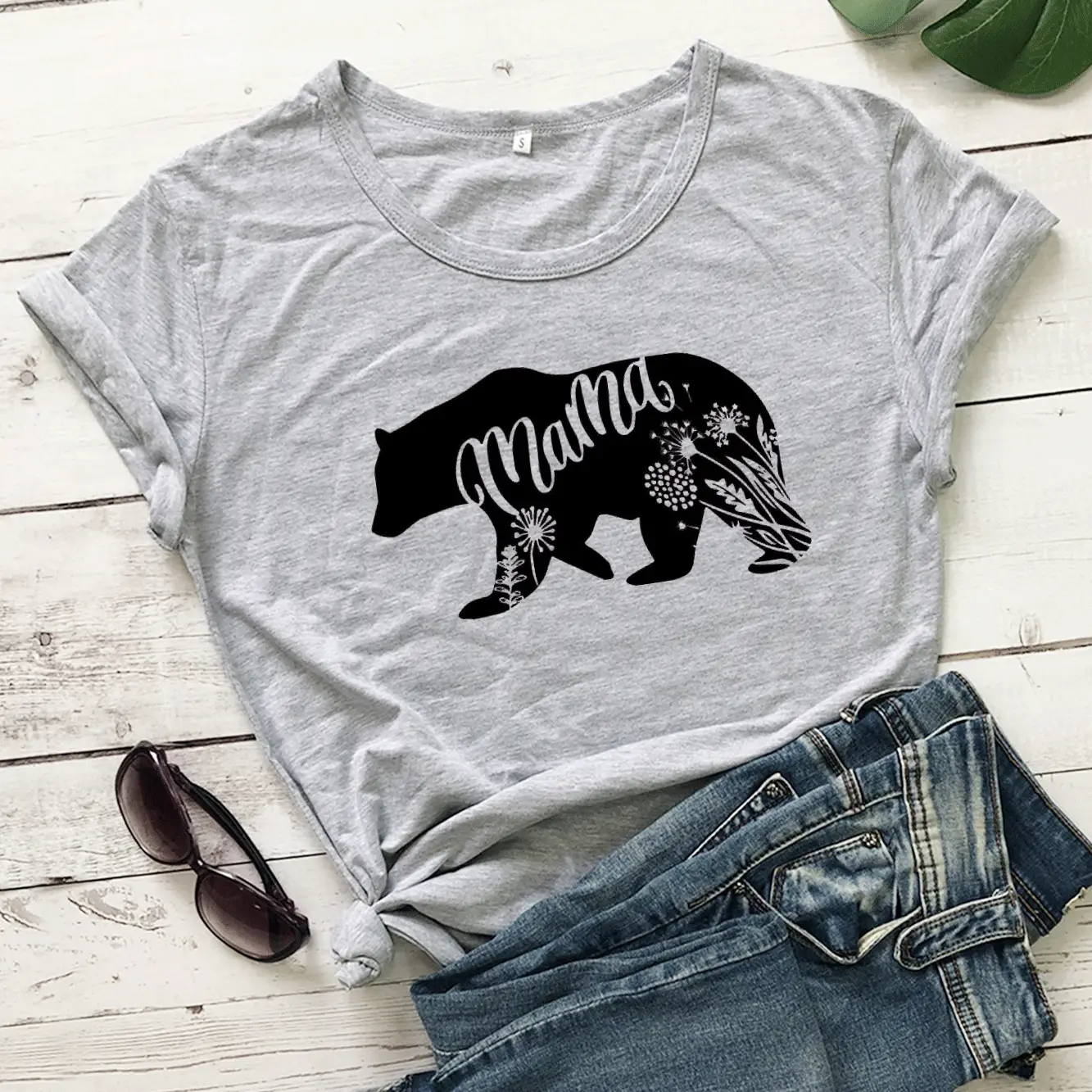 Matras Bear Graphic T-Shirt White Short Sleeve - Image 3