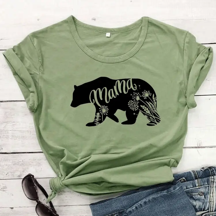 Matras Bear Graphic T-Shirt White Short Sleeve - Image 4