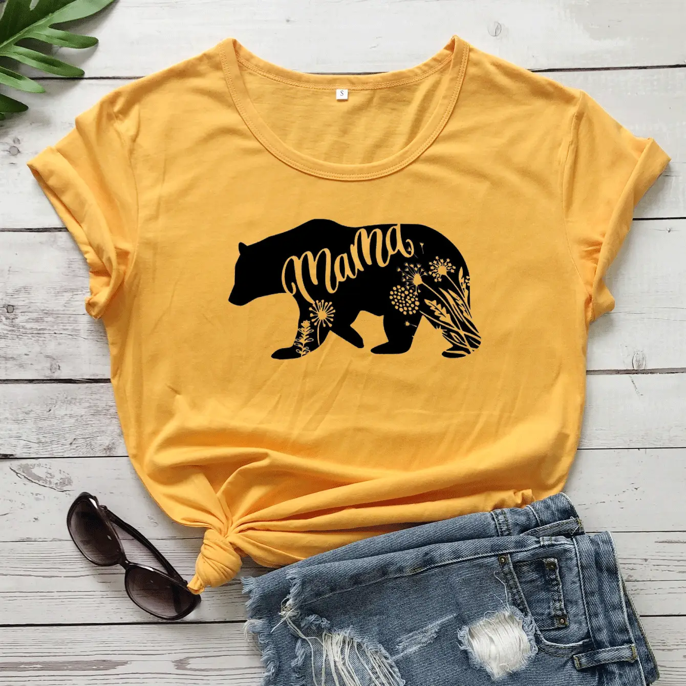 Matras Bear Graphic T-Shirt White Short Sleeve - Image 5