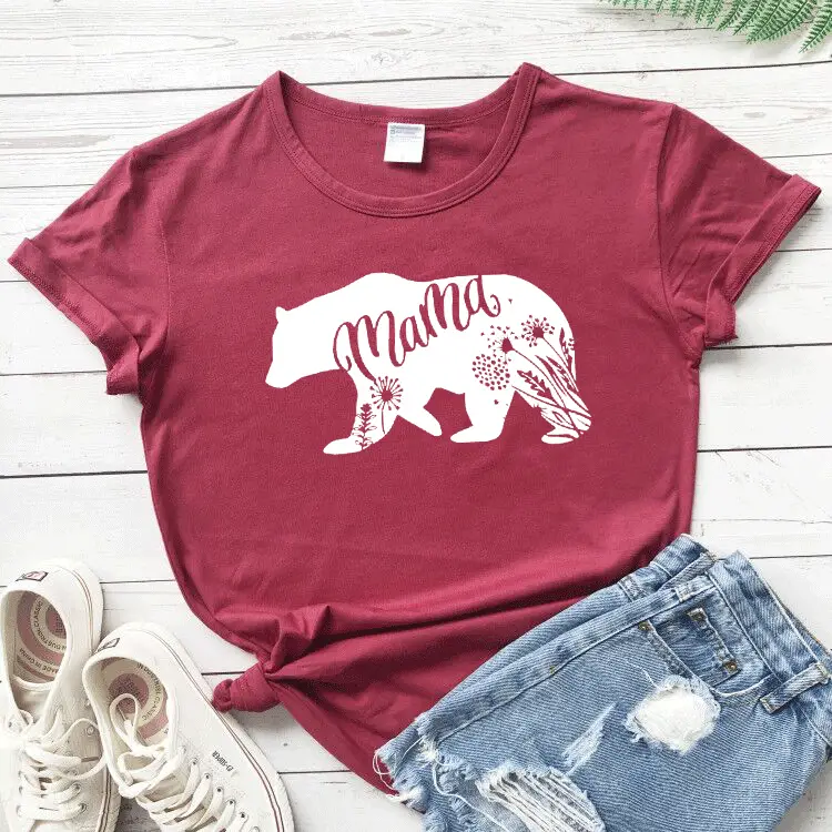 Matras Bear Graphic T-Shirt White Short Sleeve - Image 6